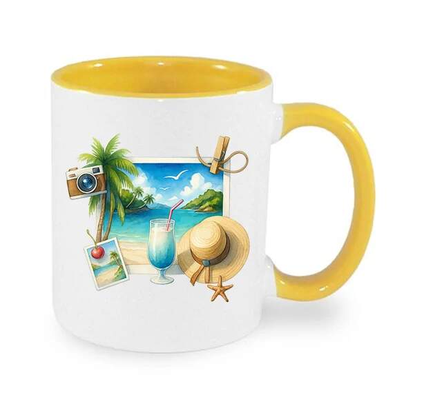 Hrnek "Letní momentka – Hrnek s plážovou vzpomínkou"