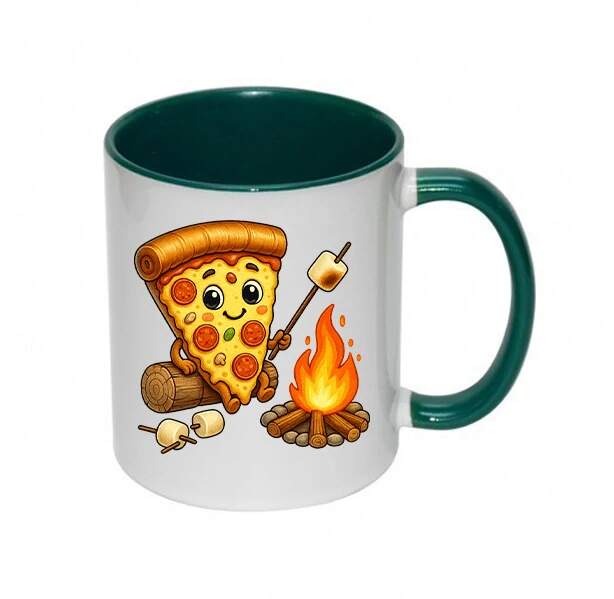 Hrnek "Kempící Pizza – Hrnek s pořádnou dávkou pohody"