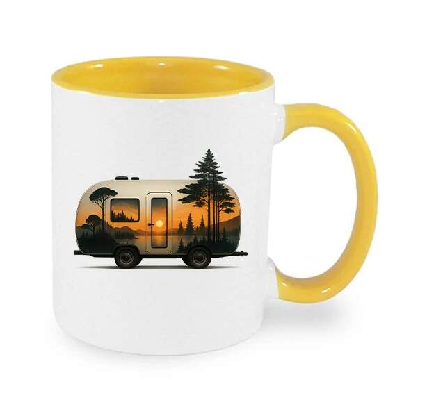 Hrnek "Západ slunce na kolech"