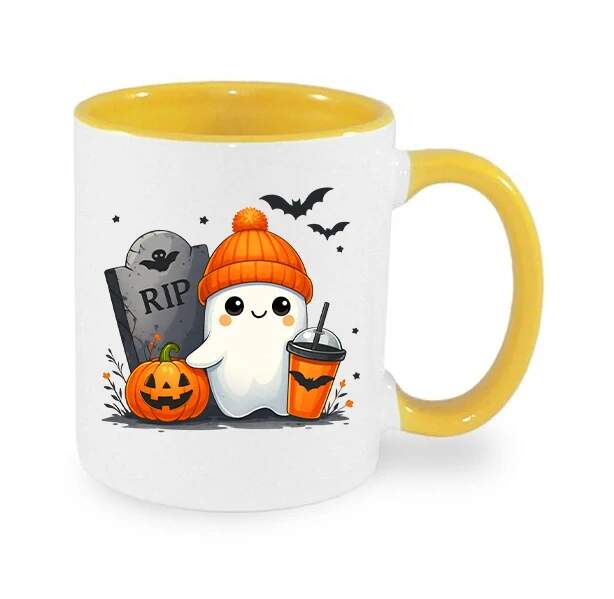 Hrnek "CappuBOO – halloweenský duch s chutí na kafe"