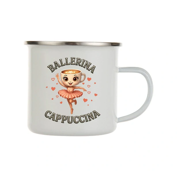 Plecháček "Ballerina Cappuccina srdíčka"