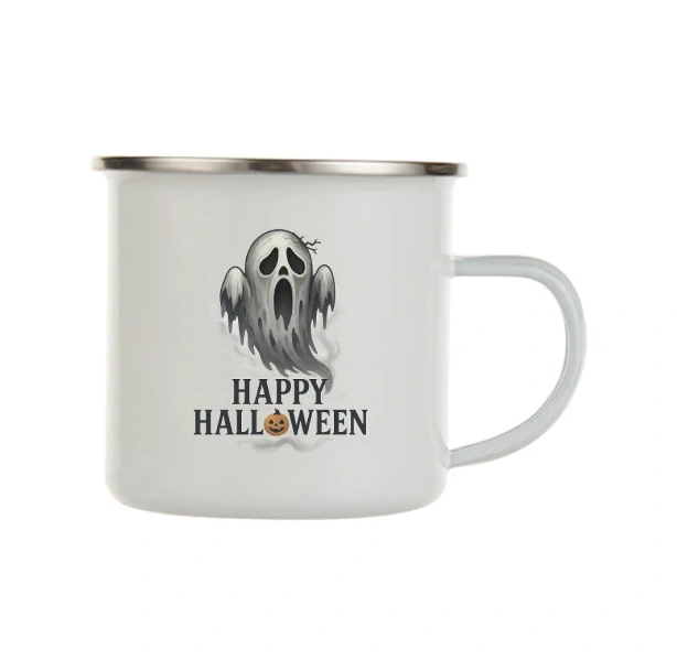 Plecháček "Happy Halloweener – oficiální hrnek všech nočních tvorů"