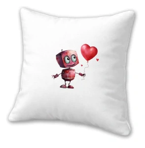 Polštář "Zamilovaný robůtek"