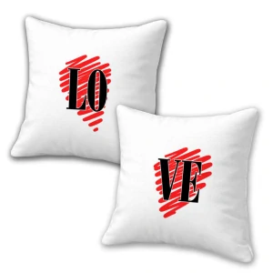 2x Polštář "LO VE"