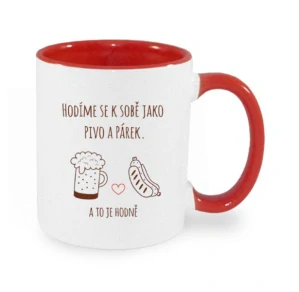 Hrnek "Pivo a párek"