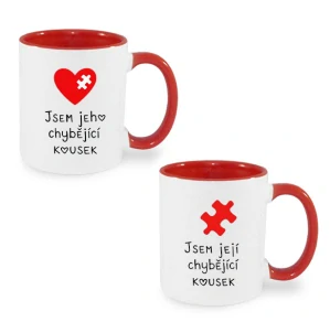 2x Hrnek "Chybějící kousek"