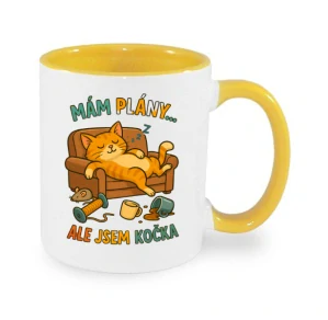 Hrnek "Mám plány! Ale jsem kočka..."