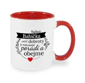 Hrnek "Nejlepší BABIČKA poradí a obejme"