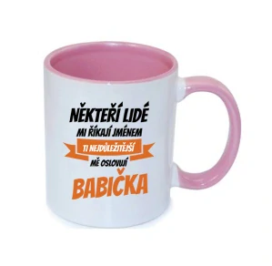 Hrnek "Ti nejdůležitější mě oslovují BABIČKA"