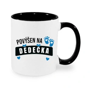 Hrnek "Povýšen na DĚDEČKA - kluk"