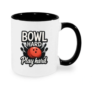 Hrnek "Bowl Hard – Play Hard"