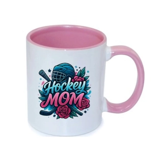 Hrnek "Hockey Mom – růže & síla"